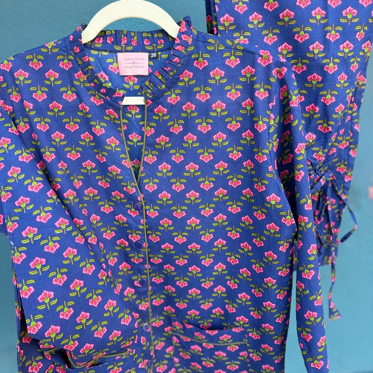 Navy Blue Long Pajama