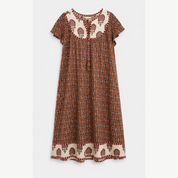Vestido Marrón Estampado Olympia