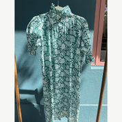 Green Turtle Neck Dress