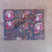 Long Grey and Pink Striped Pajamas