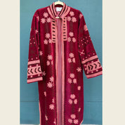 Kimono Terciopelo Burdeos