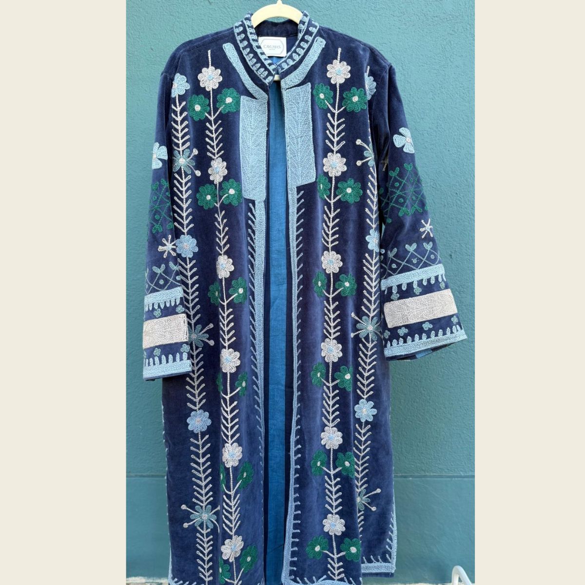 Kimono Terciopelo Azul