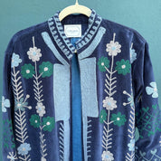 Kimono Terciopelo Azul