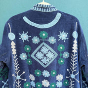 Kimono Terciopelo Azul