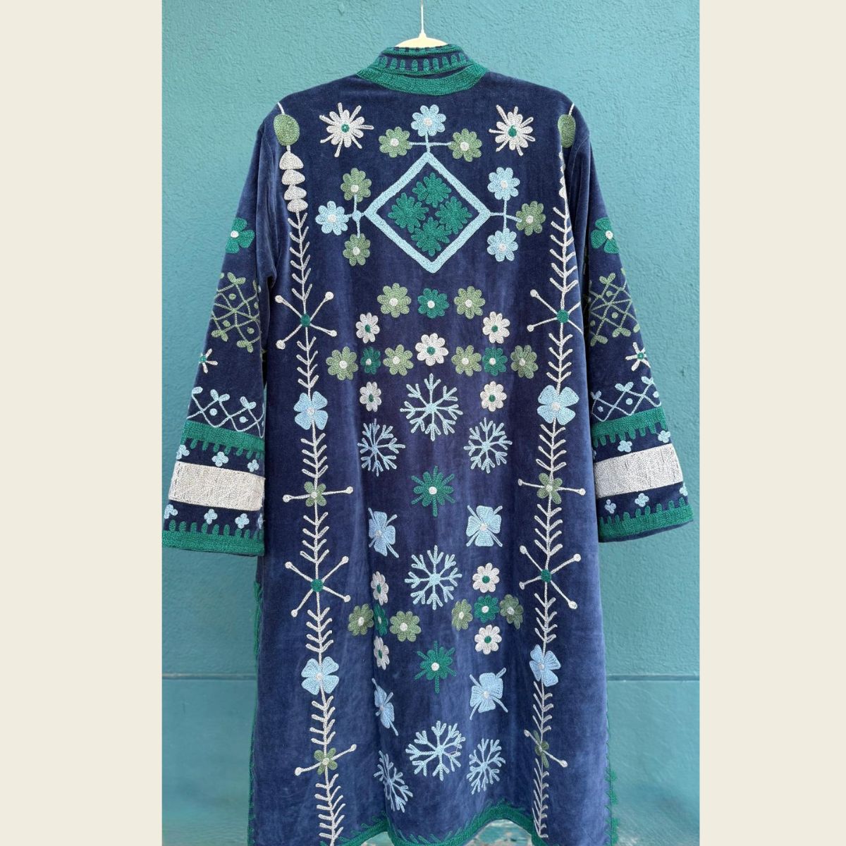 Kimono Terciopelo Verde