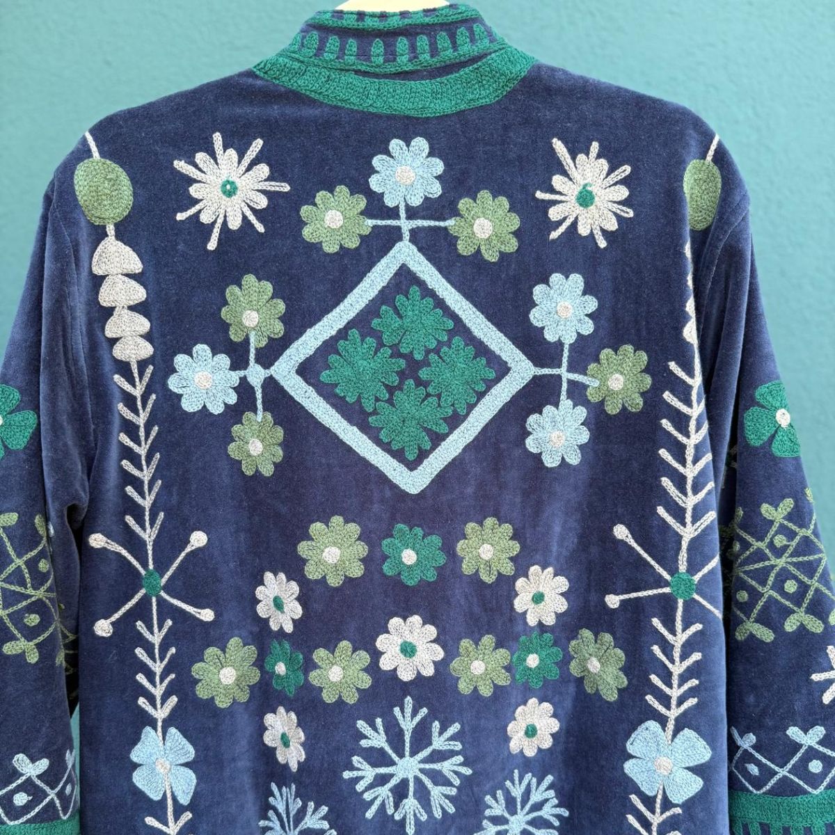 Kimono Terciopelo Verde