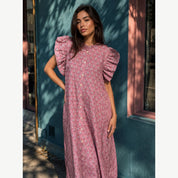 Pink Short Sleeve Dress