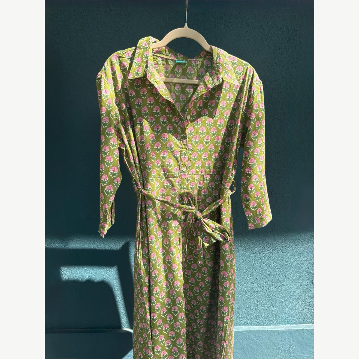 Green Dress with belt