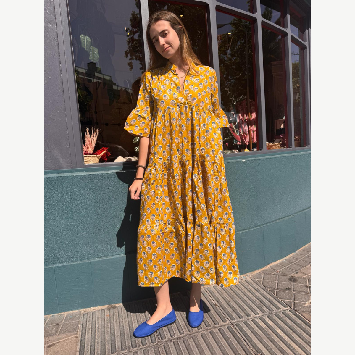 Vestido Mostaza
