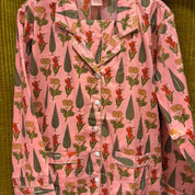 Pijama Largo Rosa Verde