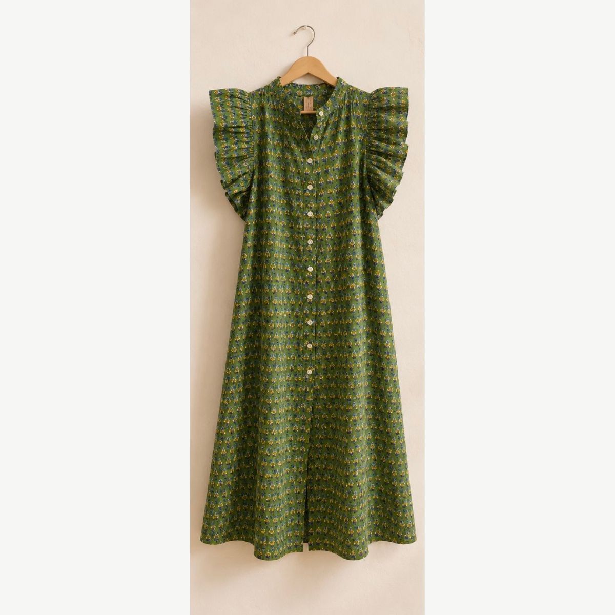 Vestido Verde Manga Corta