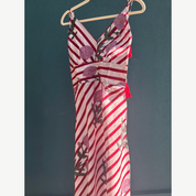 White and Red Strappy Dress