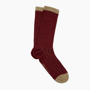 Bordeaux Glitter Socks