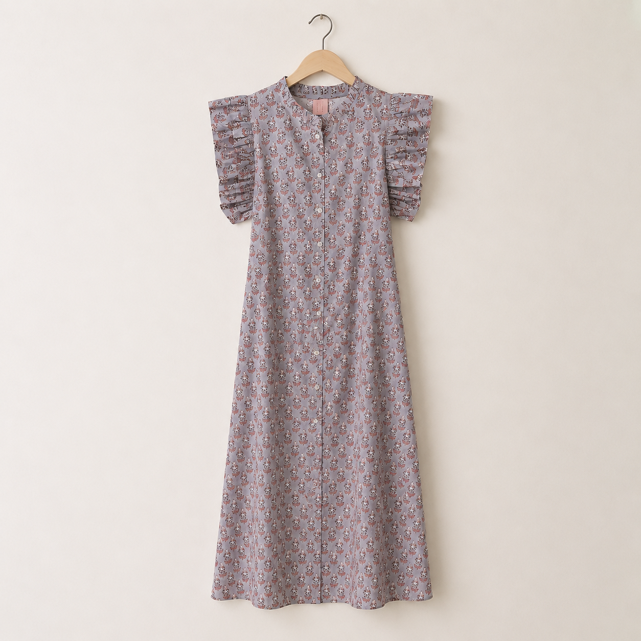 Vestido Lila Manga Corta