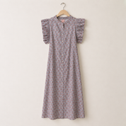 Vestido Lila Manga Corta
