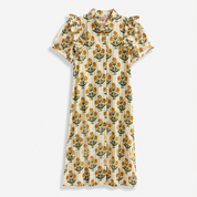 Vestido Amarillo Manga Corta