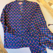 Navy Blue Long Pajama
