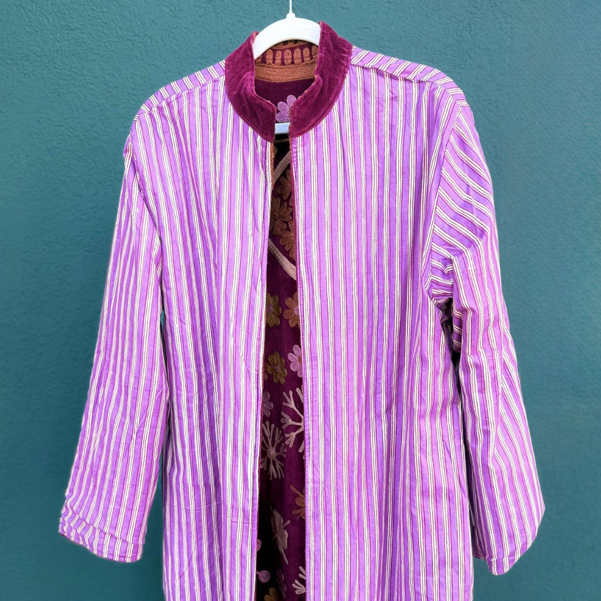 Purple Velvet Kimono
