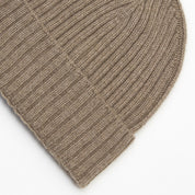 Beige Cashmere Beanie