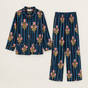 Striped Dark Blue Pajama