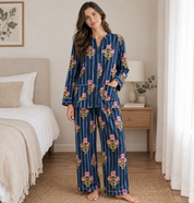 Striped Dark Blue Pajama