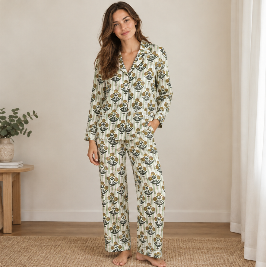 Striped Green Pajama