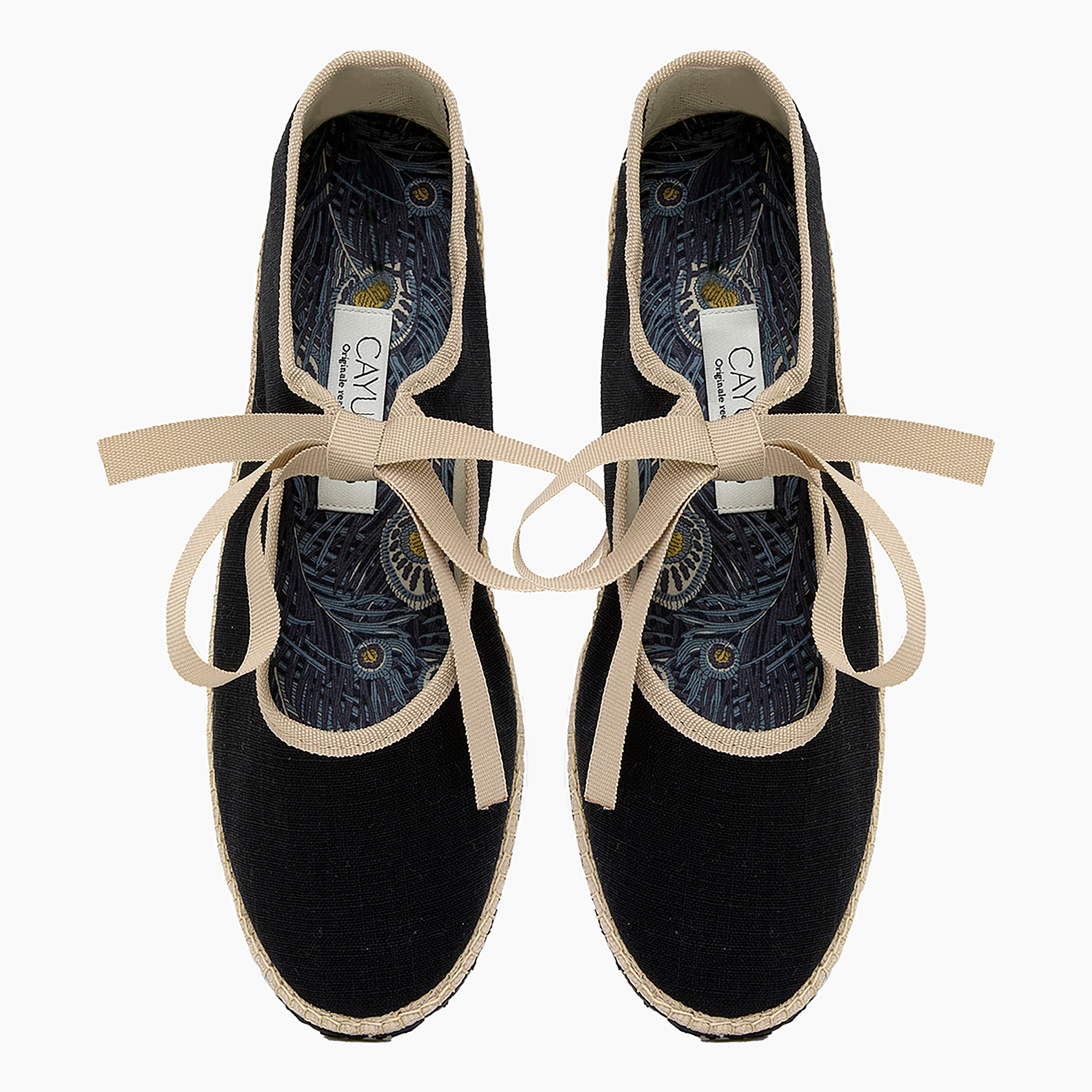 Salomé Linen Nero Beige 