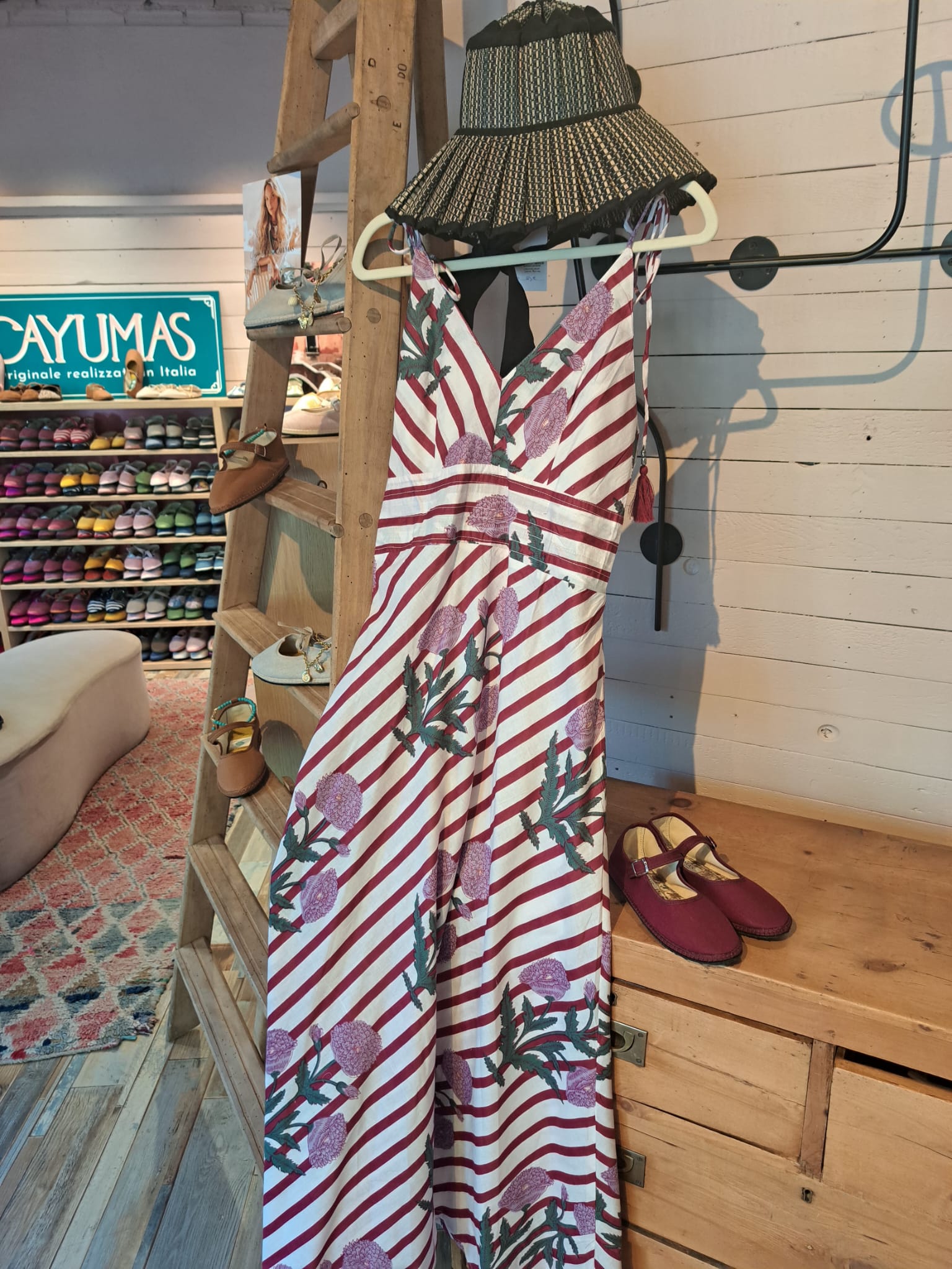 Bordeaux strap dress