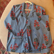 Blue Stripes Long Pajama