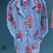 Blue Stripes Long Pajama