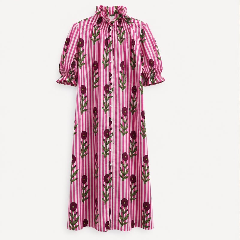 Fuxia Turtle Neck Dress